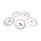 5 plates to dessert Digoin Sarreguemines