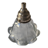 Retro glass and metal pendant light