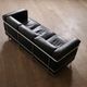 Cassina LC2 three seater sofa by Charlotte Perriand and Le Corbusier, 1980s