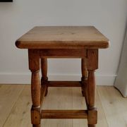 Side table, solid wood stool