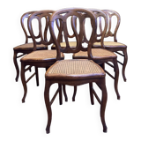 6 Louis Philippe Cans chairs