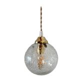 Vintage globe hand lamp