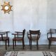 Series of 4 Baumann chairs 1950