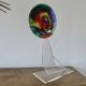 Contemporary sculpture, signed, in plexiglass and lucite, 1980s