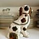 Chien, cavalier king charles en faïence staffordshire n°6, vers 1860