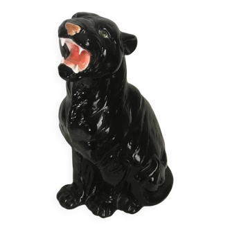 Ceramic Panther Statue