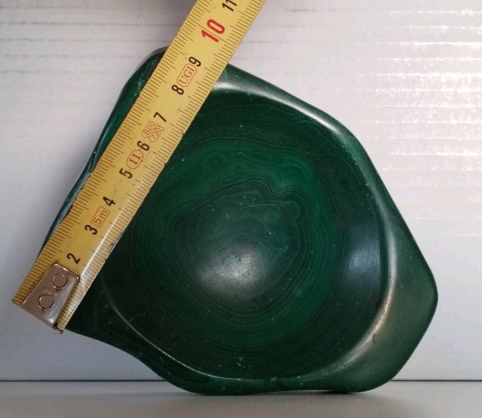 Vide-poche en malachite naturelle du Congo