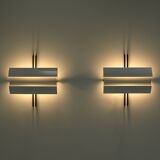 Ensemble de 2 appliques Stria par Ernesto Gismondi pour Artemide, années 1980 Italie.