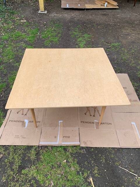 Bruno Mathsson coffee table in birch published by Karl Mathsson (Sweden, 1969)