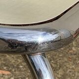 Mismatched formica chairs and stool 1960