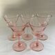 Set of 5 rosé glasses