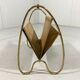 Brass & rattan magazine holder 1950’s
