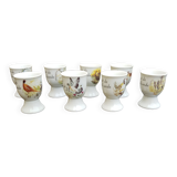 8 porcelain egg cups
