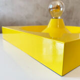 Yellow Metal Wall Light by Klaus Hempel for Kaiser Leuchten, 1970s