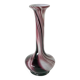 large vase in purple and white opaline Murano style 1960