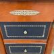 Small empire style solid mahogany writing chest of drawers