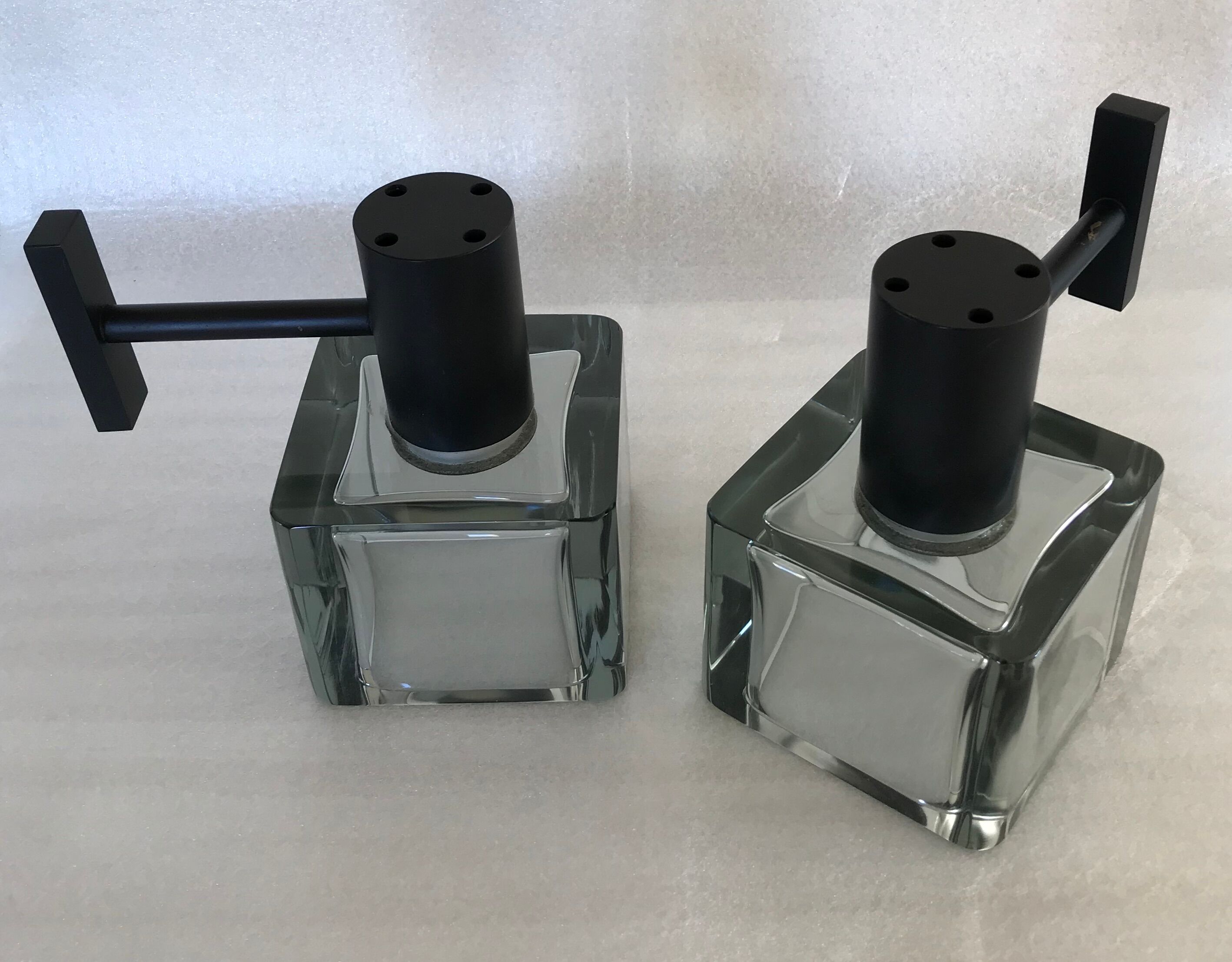 Pair of Flavio Poli sconces for Murano glass Seguso