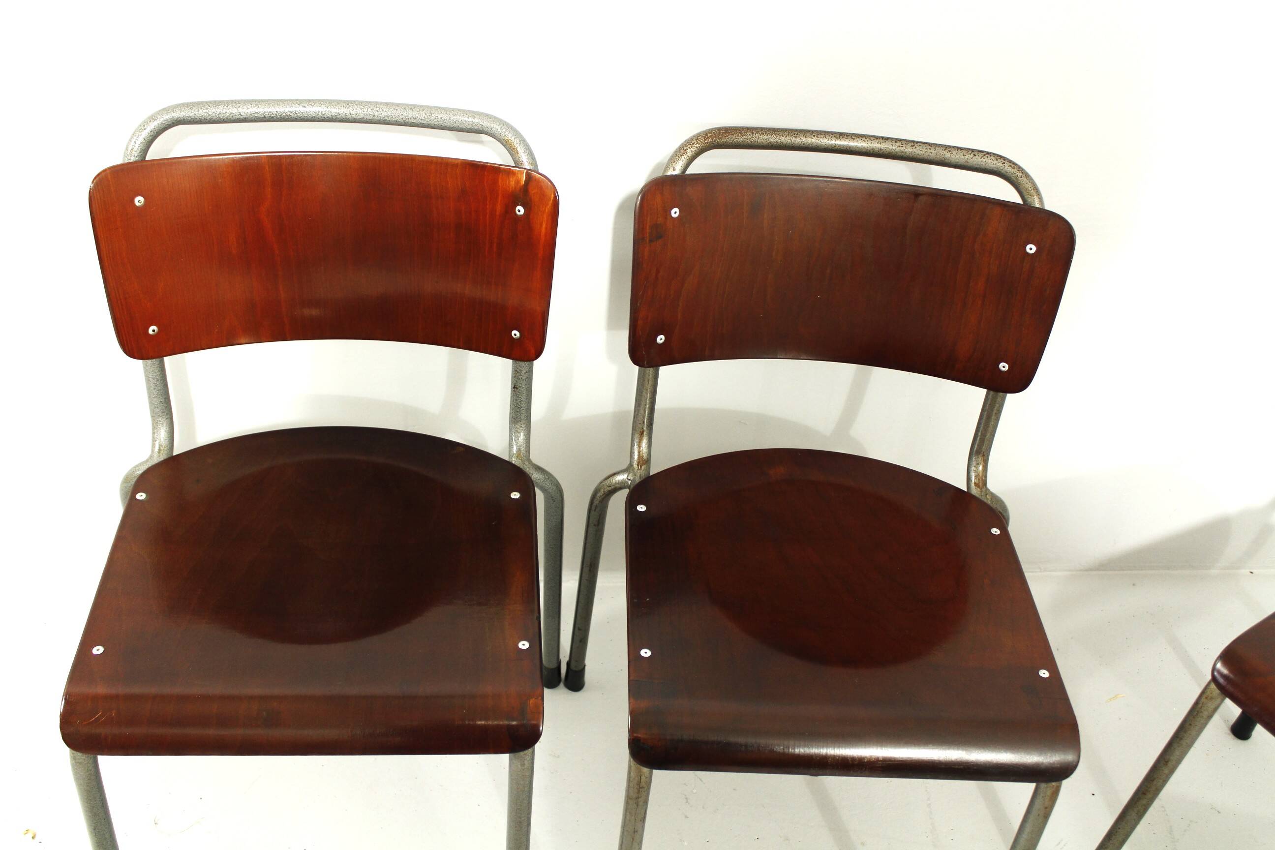 Model 106 Chairs by W. H. Gispen for Delft, 1950s, Set of 6