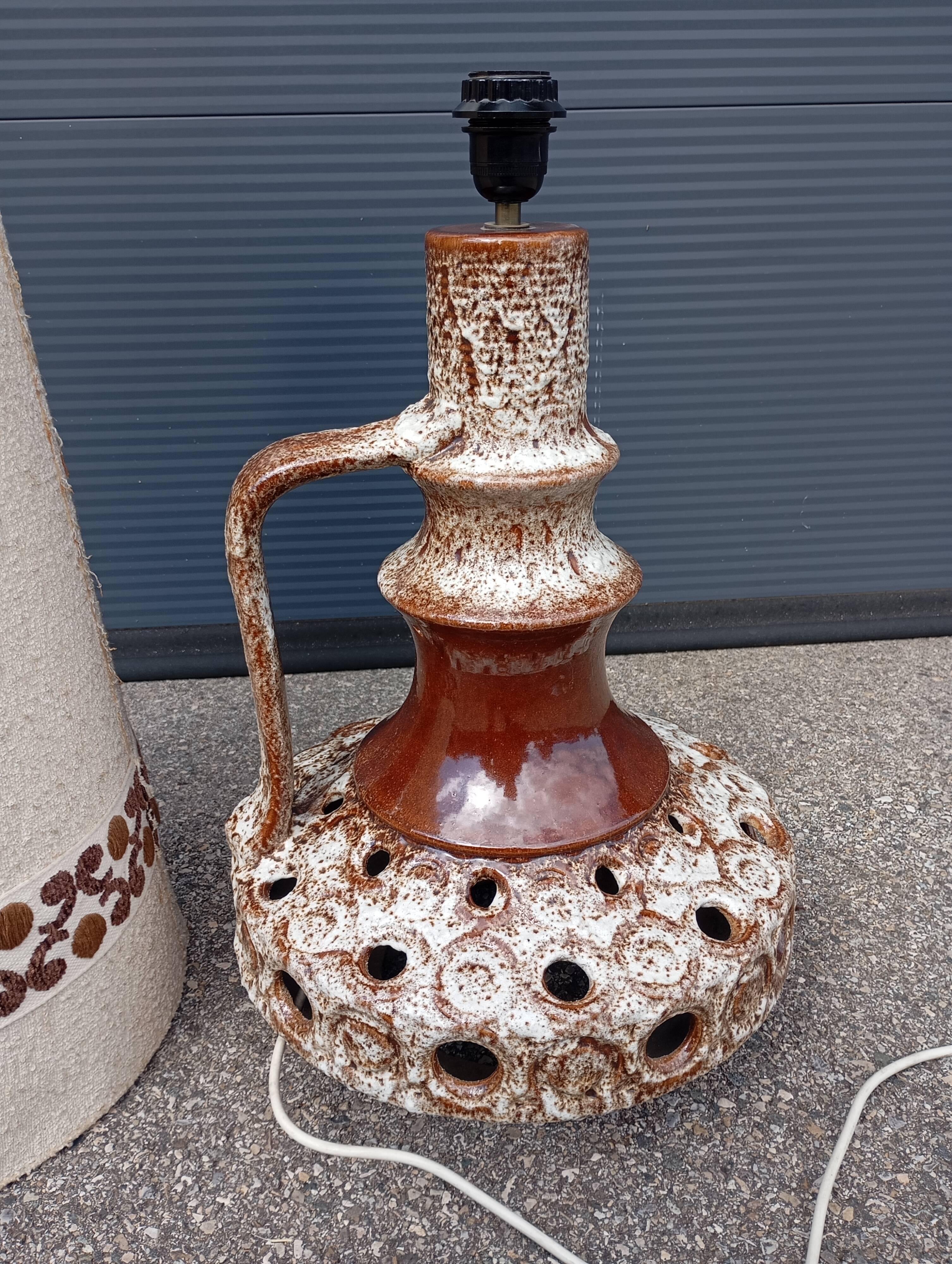 70s ceramic floor lamp