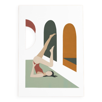 Yoga Lust - art print (A4) signed ACKEOGH