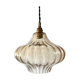Vintage suspension lamp in gold glass