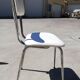 Set table and kitchen chairs in formica and skai