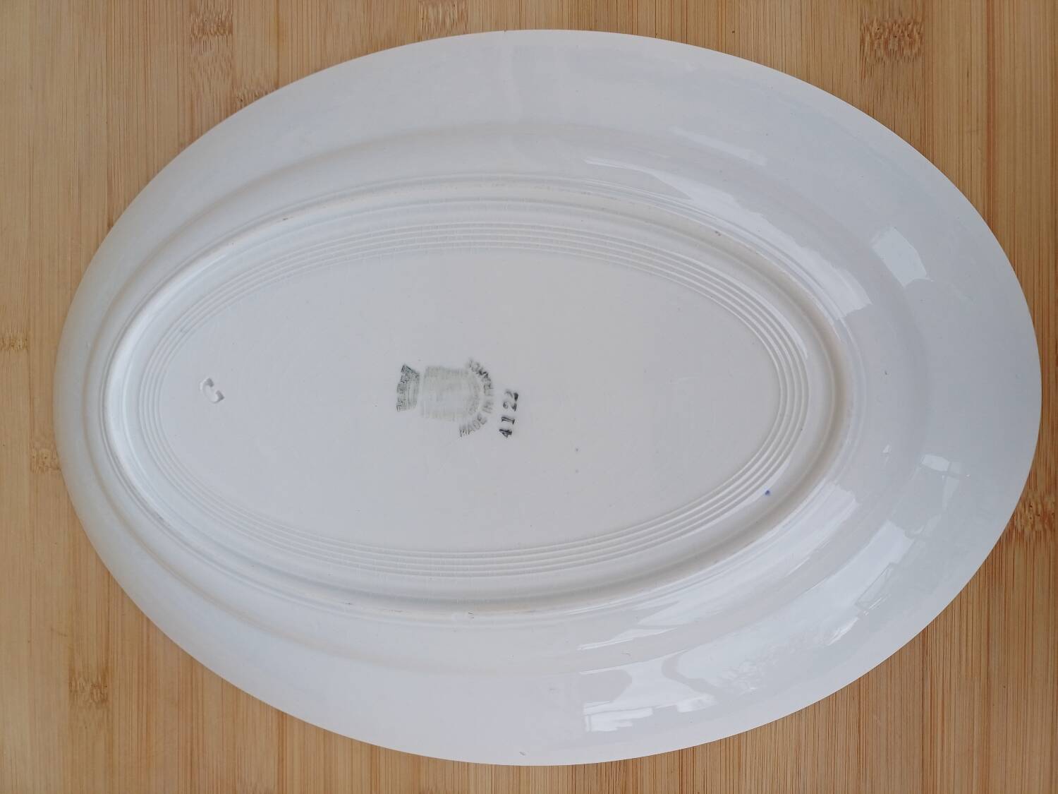 Assiette de service ovale saint amand