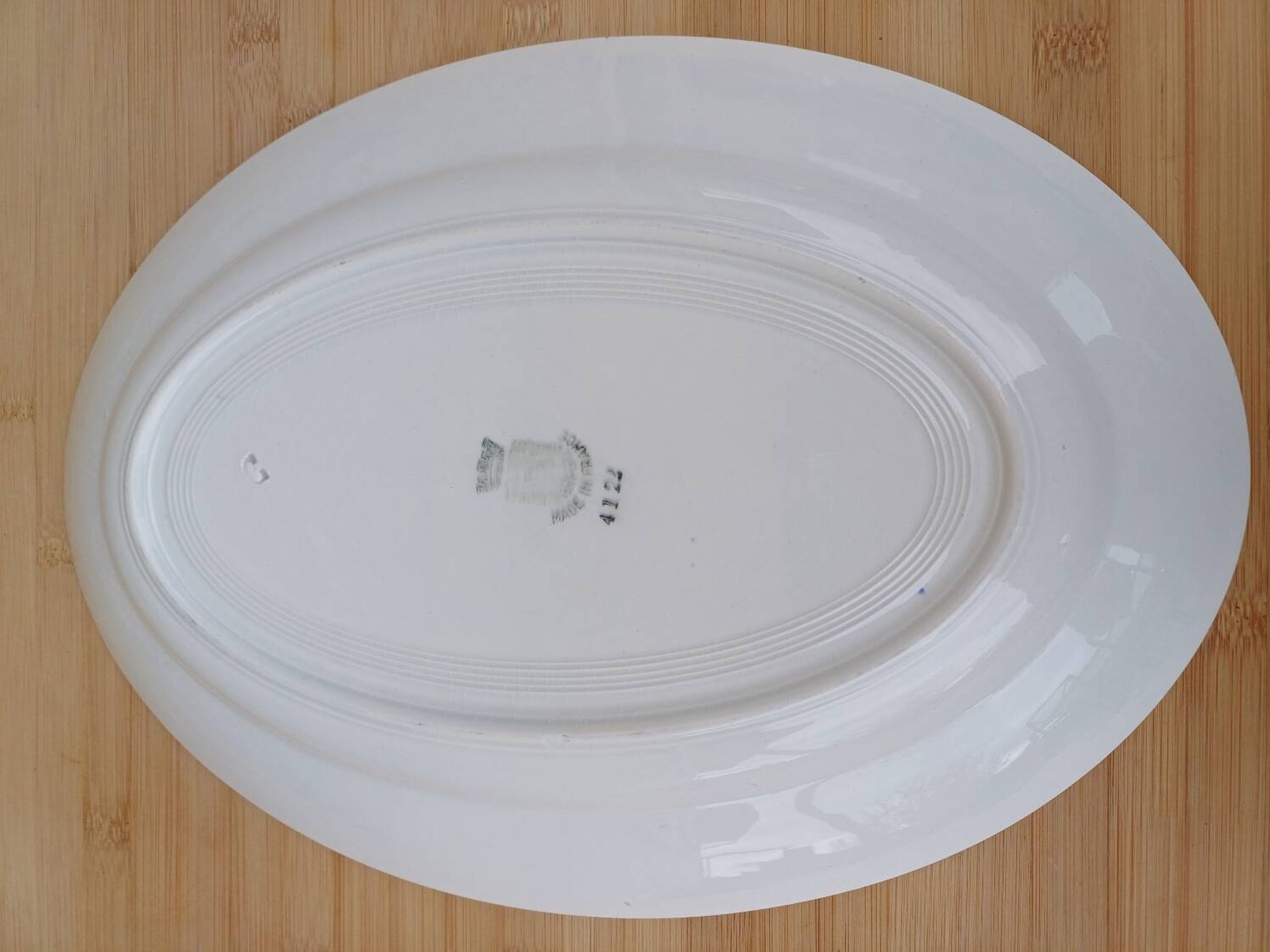 Assiette de service ovale saint amand
