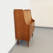 Secrétaire scandinave danois vintage Tibergaard en teck des années 50 60