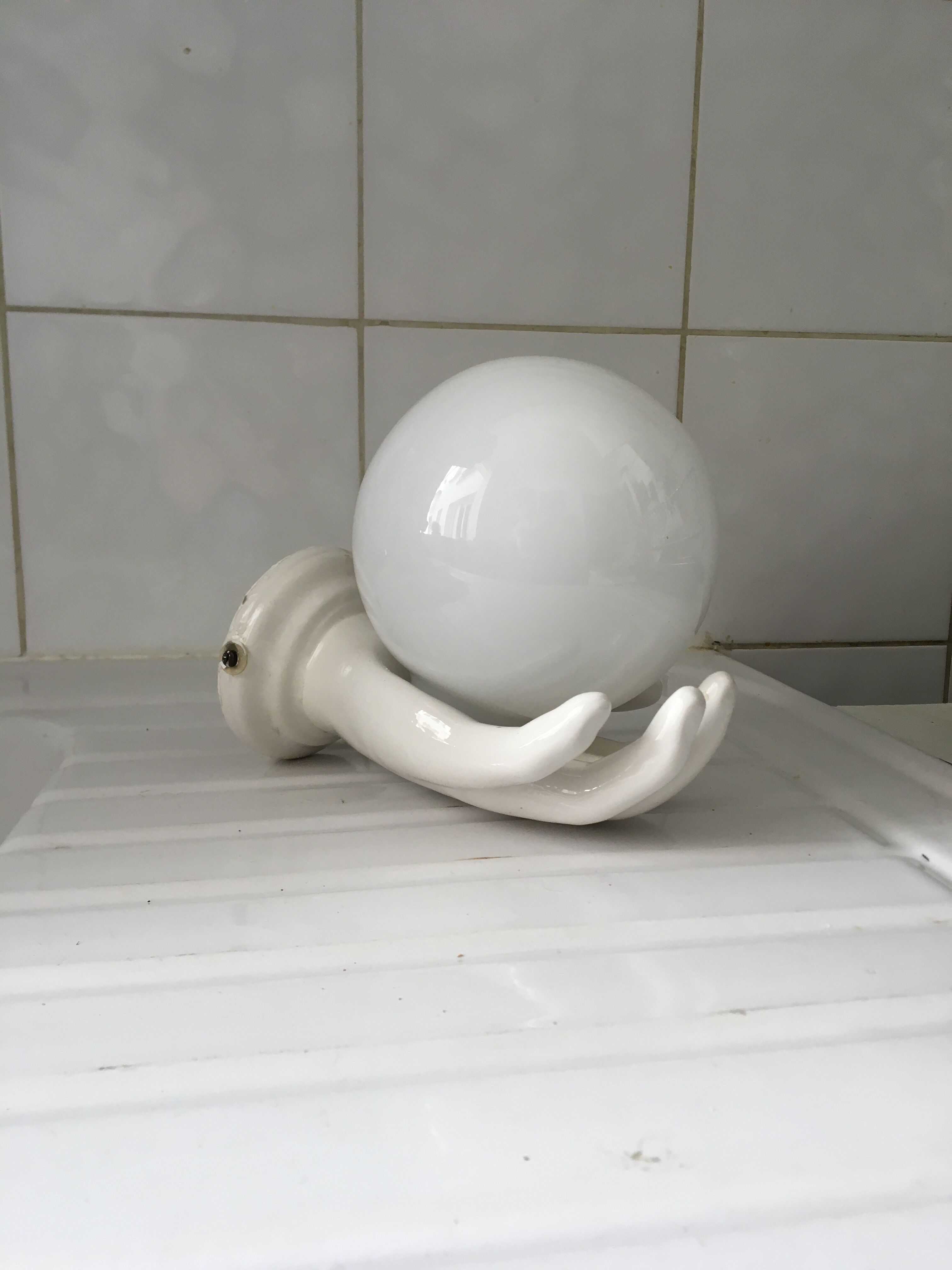 Wall lamp hand lamp ceramic vintage 70s