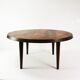 Round mid-century rosewood coffee table, Silkeborg, Denmark, 1960s.