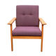 1960s armchair in violett