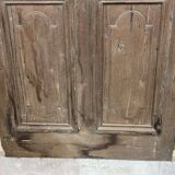 Large fir entrance door from the early 20th century