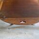 NAUTICAL STYLE FOLDING COFFEE TABLE WITH MAHOGANY BUTLER TOP