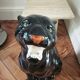 Black vintage ceramic panther