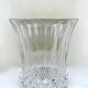 Arques crystal vase with diamond point pattern 60s 70s crystal vase
