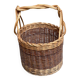 Vintage rattan and wicker basket