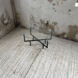 60s glass coffee table