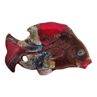 1950s glazed ceramic dish