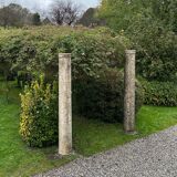 Pair of istrian stone columns, venice 16th century