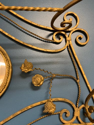 Coats and old umbrella holder