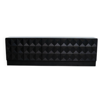 Belgian black brutalist sideboard