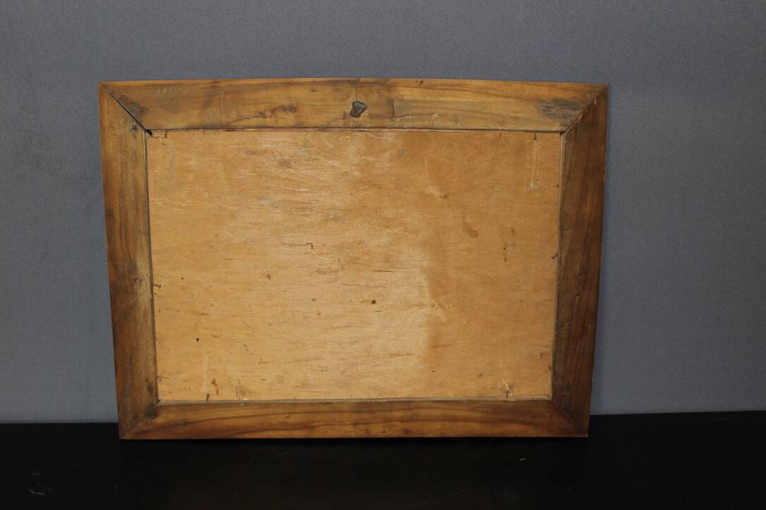 Oil On Panel, Street Lively By Bravo 1944