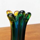Italian Sommerso vase in Murano glass attributed to Flavio Poli for Seguso, 1970s.