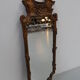 Miroir doré italien vintage 27x74cm