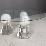 Marble sphere coffee table by Roche Bobois, 1980s