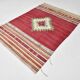 5x7 Soft Red Modern Kilim Rug, 156x224Cm