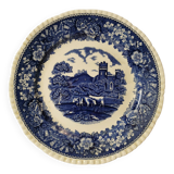 Adams English Scenic Ironstone Blue Plate