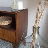 Pair of compass foot bedside tables