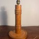 Solid wood table lamp base from the 60s